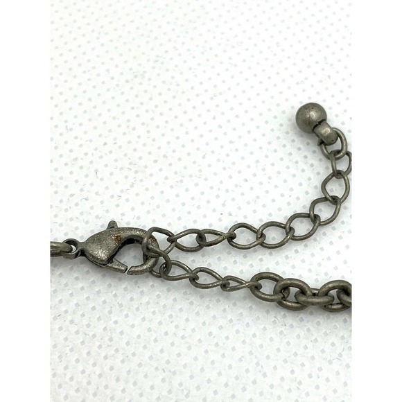 Necklace Southwest Bib Necklace Faux Turquoise Faux Coral Pewter Finish … - Picture 5 of 7